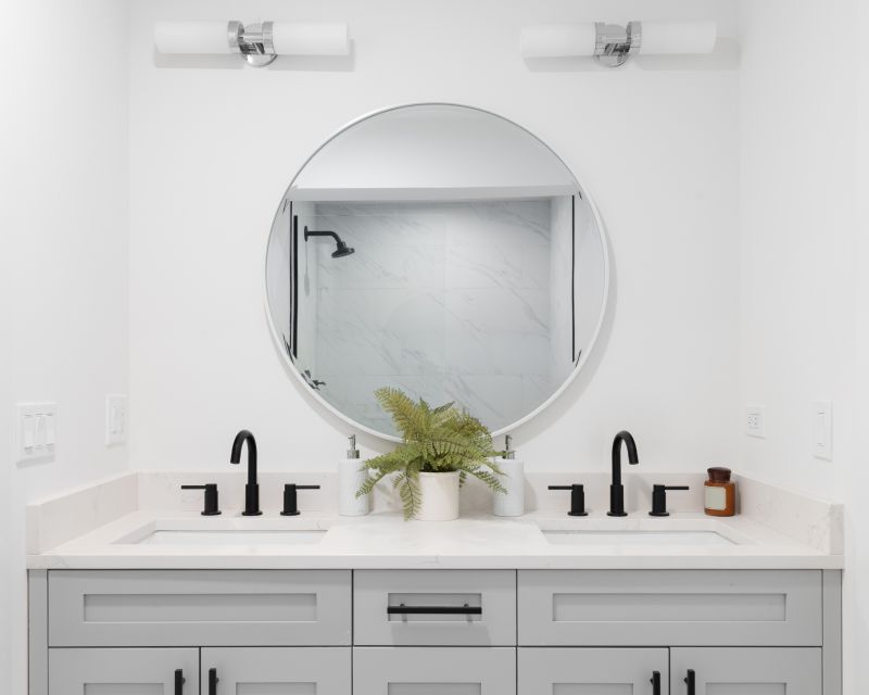 Contemporary vanity setup